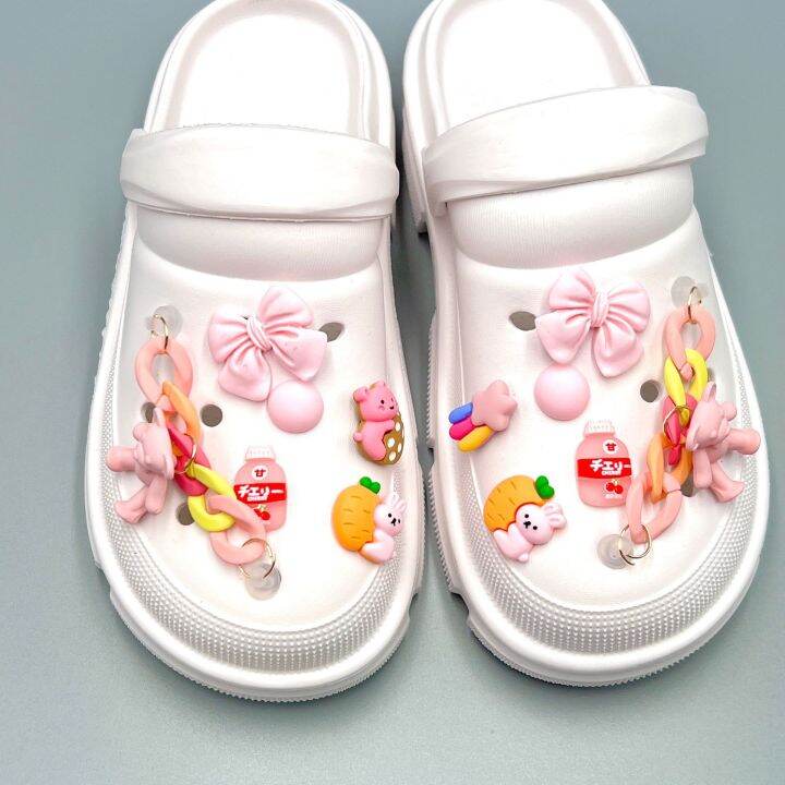 Crocs Jibbitz Charms Shoe Accessories Shoe Chain Floral Decorative