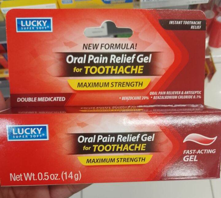 Oral Pain Relief Gel For Toothache By Lucky Super Soft(14g) Lazada PH