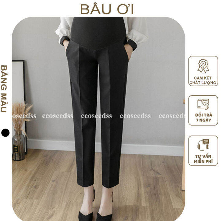 Bầu Ơi Q04] Quần Bầu Baggy Công Sở Chất Đẹp Cho Mẹ Bầu - Quần Bầu Thời  Trang Hàn Quốc Thiết Kế Cao Cấp | Lazada.Vn