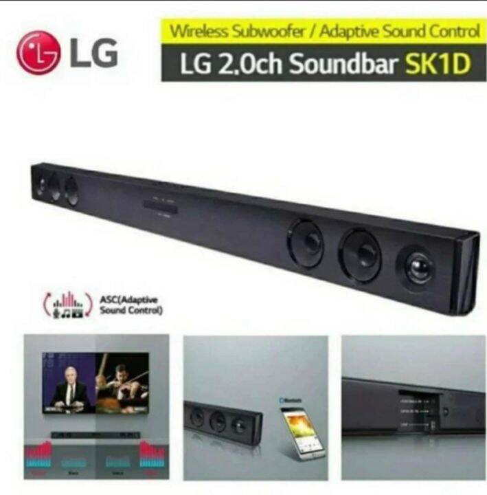 LG Soundbar SK1D Bluetooth 2.0Ch Speaker 100Watt | Lazada Indonesia