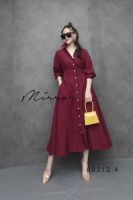 (PROMOTION) (นางแบบใส่ชุดขาย) BasiCity Maxi shirT DreSS เดรสเชิ้ต เดรสยาว เปิดกระดุมหน้า เรียงยาว แม็กซี่เดรส ปกเชิ๊ตดีเทลเบสิค เย็บเอวเข้ารูปดูมีสัดส่วน กระโปรงยาวทรงเอ มีกระเป๋าล้วง ใส่สบาย ใส่ได้ทุกกาลเทศะ