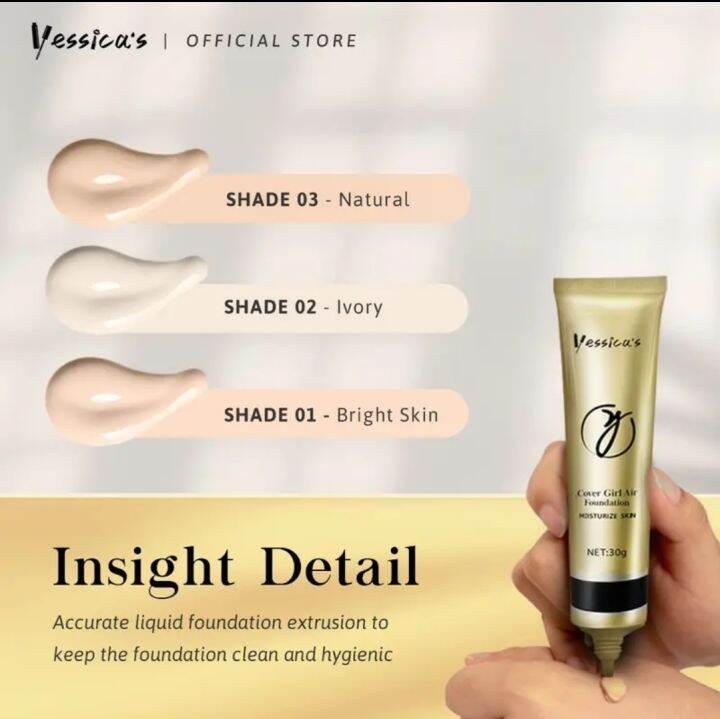 Yessica Waterproof Foundation Cover Girl Air Moisturize skin 30gr ...