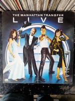 THE MANHATTAN TRANSFER  LIVE vinyl LP 12" แผ่นเสียง สภาพดีตรวจสอบแล้วครับ แผ่นต้นฉบับเดิม