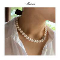 Matara Studio: Signature - All Pearl Ribbon Necklace สร้อยคอริบบิ้น มุกแท้