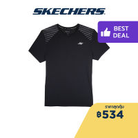 Skechers สเก็ตเชอร์ส เสื้อยืดวิ่งแขนสั้นผู้ชาย Men Running Tee Apparel - SP22Q4M422-00GH