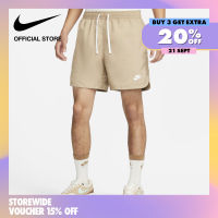 Nike Mens Club Woven Lined Flow Shorts - Khaki ไนกี้ กางเกงขาสั้นแบบทอมีซับในผู้ชาย Club Flow - สีกากี