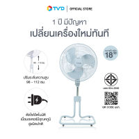 ของแท้100% [สินค้าขายดี] Sanshiro Electric fan พัดลมตั้งพื้น 18 นิ้ว 85W พัดลมประหยัดไฟเบอร์ 5 ประกอบง่าย ทนทานแข็งแรง รับประกัน4ปี by TV Direct