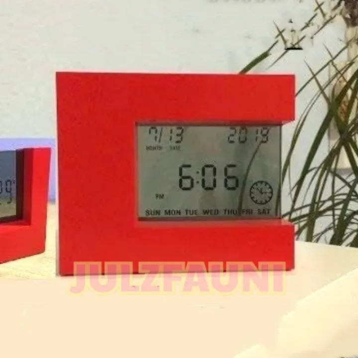 ROTATABLE LCD ALARM CLOCK by Miniso ⭐ Lazada PH