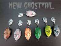 กบยาง HUNTER NEW GHOST TAIL กบยางฮันเตอร์ หน้าผี พร้อมใบหลิวคู่หัวกะโหลก แถมสายหน้าช็อกลีดเดอร์ ฟรี!