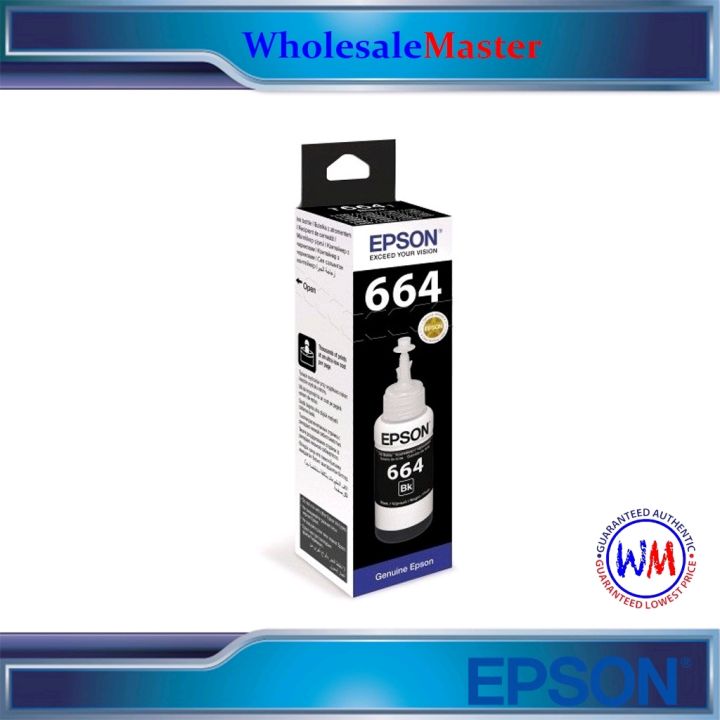 Genuine Epson T6641 70ml Bottle Ink Black Lazada Ph 5490