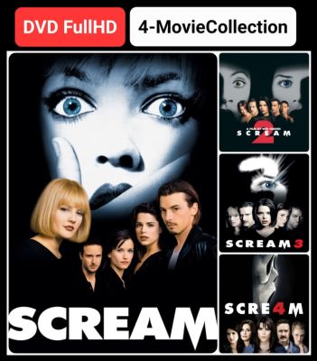 [DVD HD] หวีดสุดขีด ครบ 4 ภาค-4 แผ่น Scream 4-Movie Collection #หนังฝรั่ง #แพ็คสุดคุ้ม (ดูพากย์ไทยได้-ซับไทยได้)