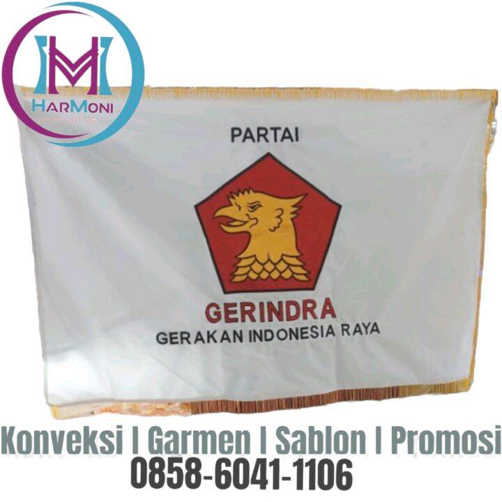 BENDERA PARTAI GERINDRA BENDERA PATAKA PARTAI GERINDRA BENDERA DALAM ...