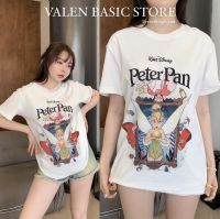 “Peter Pan T-Shirt”  เสื้อยืด Mermaid ลายน่ารักมากๆ เป็นลายสรีนลงเนื้อผ้า คุณภาพดีมากๆ ใช้เตารีด รีดทับได้เลย