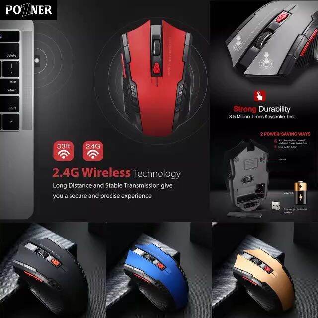 Mouse Wireless Gaming Mouse 6d Usb 24ghz Optical Mouse Lazada Indonesia 1256