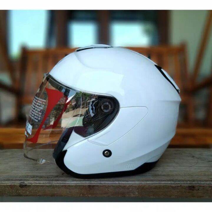 HELM KYT KYOTO PUTIH WHITE SOLID ORIGINAL Lazada Indonesia