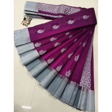 Purple Silk Saree with attractive Kanchipuram Border - Monastoor- Indian  ethnical dress collections with more than 1500+ fashionable indian  traditional dresses and ethnical jewelleries.