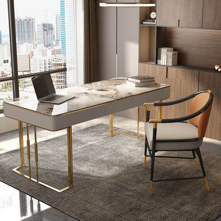 Pandora Stone Plate Desk Light Luxury and Simplicity Modern Office ...