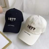 Korean style fashionable embroidered letter baseball cap for women retro soft top washed cotton soft top peaked cap that can be worn in all seasons with sun protection