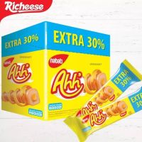 ?Nabati Richeese Ahh [Extra 30%] (5g+1.5g X 20Pcs)130g อ๊ะห์ ข้าวโพดอบกรอบเคลือบและสอดไส้ชีส