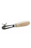 Wire Twisting Hollow Hand Vice Steel 4 Small Part Wires Craft Wooden Wood Handle ปากกามือจับ