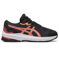 ASICS :  GT-1000 11 GS KIDS RUNNING รองเท้า เด็ก รองเท้าผ้าใบ รองเท้าวิ่ง ของแท้  BLACK/PAPAYA