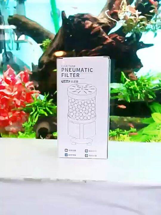 (Free Media) Aquarium Sponge Filter with Media Filter Box Lazada