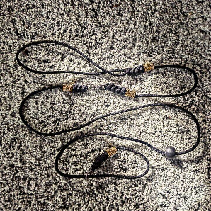 Training/Show Dog Leash (Paracord / stainless steel swivel / stainless steel 8 ring) Lazada PH