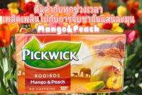 Pickwick Rooibos (mango &amp; Peach) 20 ซอง/กล่อง/ ชาแดง รอยโบส (Rooibos) รสชาด มะม่วงและพีช  มีรสชาดและกลิ่นหอม