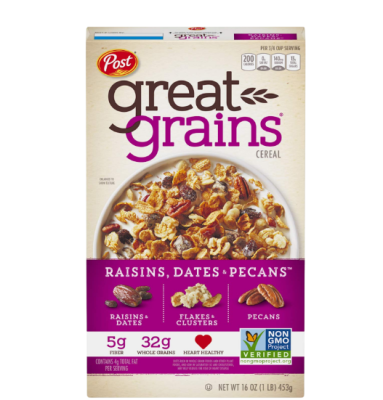🔖New Arrival🔖Great Grains Raisins, Dates &amp; Pecans Cereal Post  453g