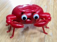 HONG KONG CRAZY CRABS ? ของเล่นปูไขลาน 1970 Vintage Toy WIND-UP Powered