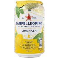 ซานเพลกริโน่ น้ำแร่สปาร์กกิ้งอิตาเลี่ยนรสมะนาว Sanpellegrino Italian Sparking Drinks Lemon Flavor 330ml