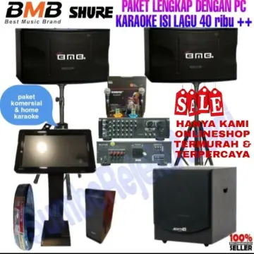 Jual paket karaoke bluetooth bmb ori paketan sound system audio