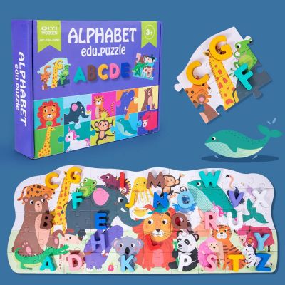 Atoys 🌈 PUZZLE 🧩 จิ๊กซอว์พร้อมตัวอักษรไม้ ABC และตัวเลข 1-10 ‼️ ของเล่นเด็ก สื่อการเรียนการรู้ ของเล่นเสริมพัฒนาการ