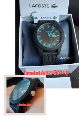 นาฬิกาข้อมือผู้ชาย Lacoste สายสีดำ รุ่น LC2010791 หน้าปัดอะนาล็อก เป็นสินค้ามีใบรับประกันสินค้าว่าเป็นของแท้แน่นอน ขายต่อซื้อมา พ.ย. 2565 สินค้ามีการใช้งานมา 9 เดือน