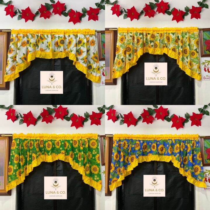 Sunflower MSP Valance Classroom Window Curtain Lazada PH