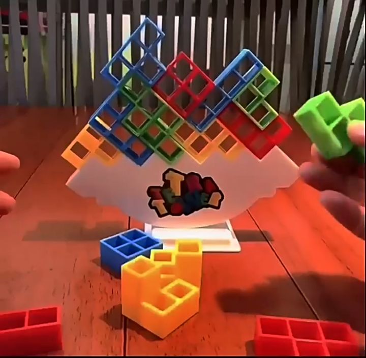 Tetra Tower Balance Stacking Blocks Game, Intellectual Building