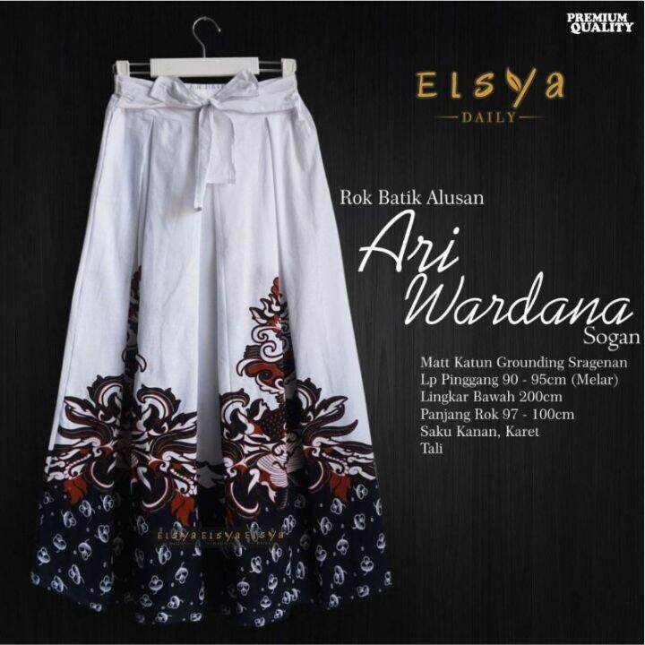 Rok Batik ariwardana Premium Rok Bawah Lebar Asli Cantik Pinggang Karet ...