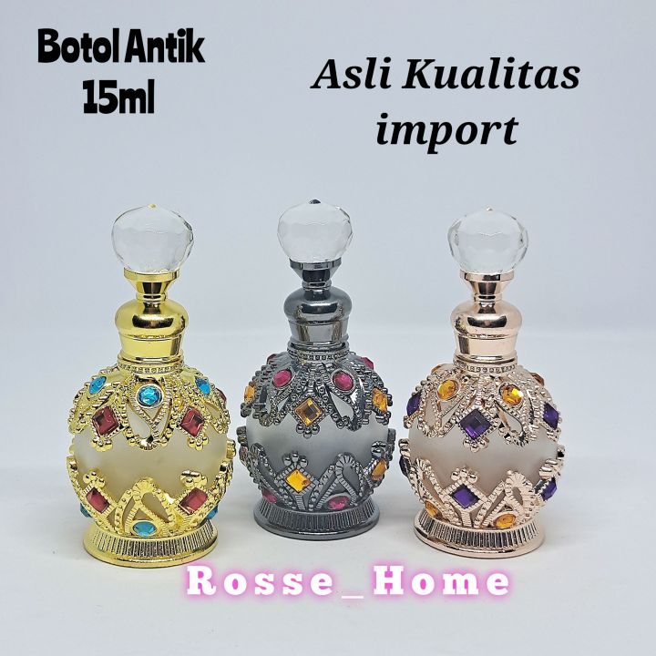 Botol Refill Parfum Antik Mewah Dan Elegan Botol Parfum Kosong 15ml Asal Dari Arab Saudi 5208