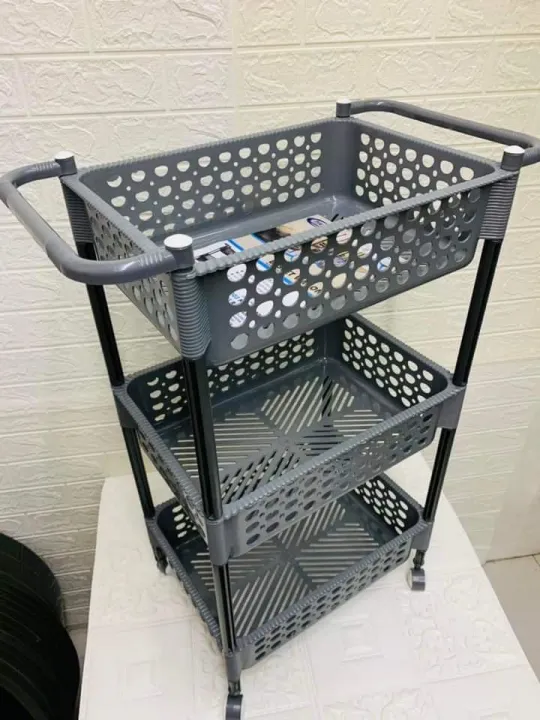 3 Layer Basket Wagon with Wheels Lazada PH