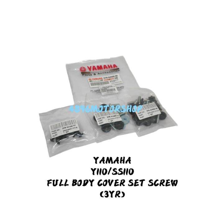 YAMAHA Y110SS SS110 SS1 FULL BODY COVER SCREW SET 3YR Lazada