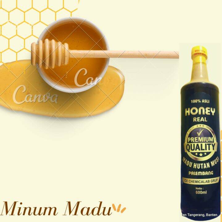 madu HONEY REAL.asli Hutan Musi PALEMBANG 600 ml | Lazada Indonesia