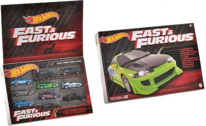 รถเหล็ก Hotwheels Fast And Furious Box 10คัน Th