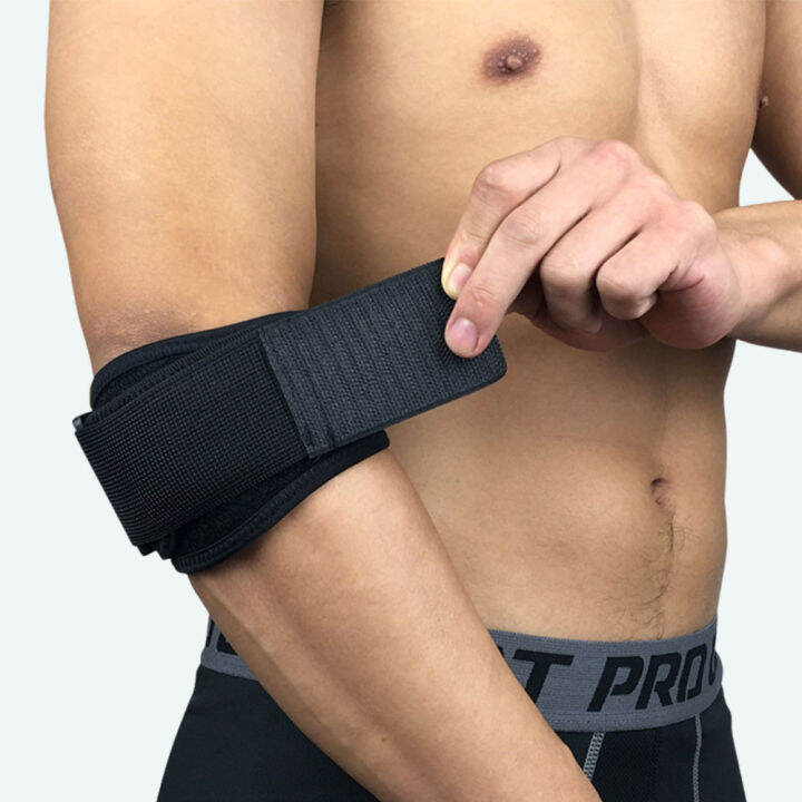 1Pcs Sport Elbow Support Brace with Muscle Compression Pad for Tennis