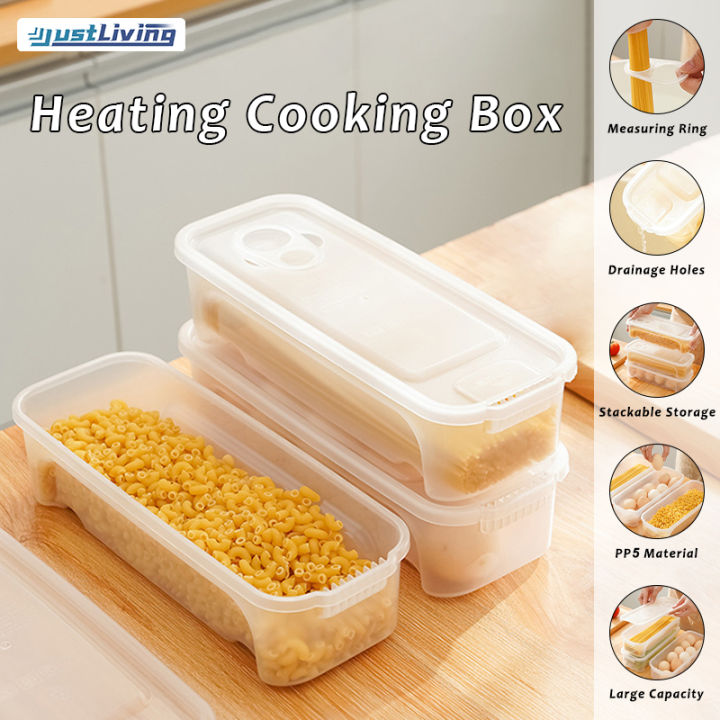 1pc Plastic Kitchen Fresh-keeping Box With Drainage Design For