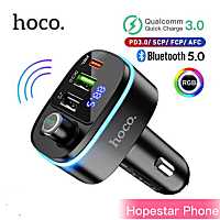 Hoco E62 MP3 อุปกรณ์รับสัญญาณบลูทูธในรถยนต์ PD20W + QC3.0 Car Charger Bluetooth FM Transmitter