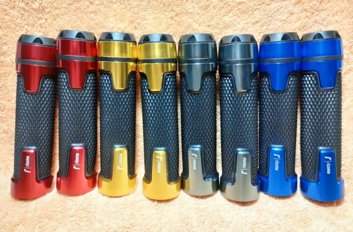 MotorToGo Blue Handlebar Gel Grips with Blue End Caps Compatible for 1982 Suzuki GS450T　並行輸入品 : MotorToGo Blue Handlebar Open End Grips Gel with