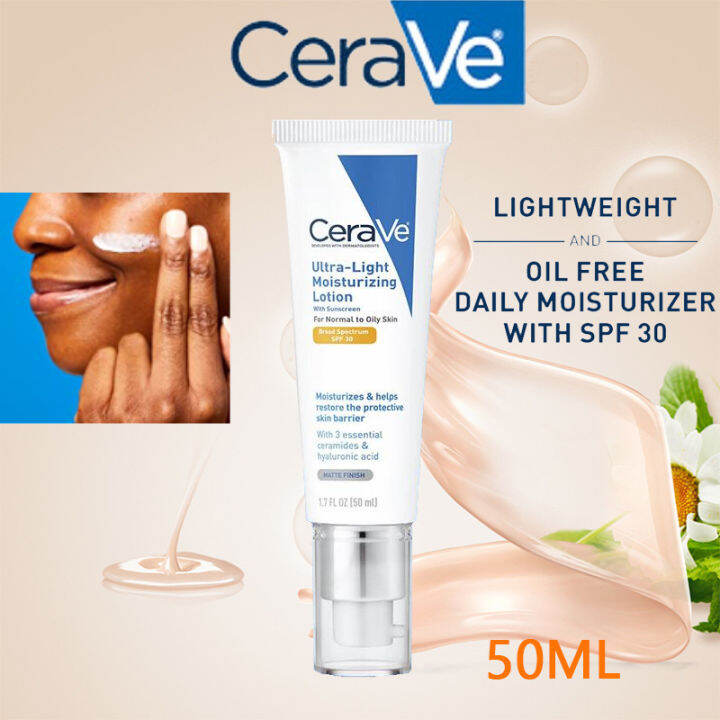 Cerave UltraLight Moisturizing Lotion With Sunscreen Spf30 Face