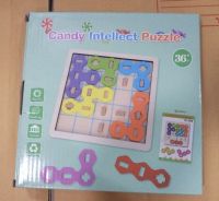 candy intellect puzzle ตัวต่อพัซเซิ่ลรูปลูกกวาด 7 ชิ้น พร้อมสมุดคู่มือ 100ภาพ