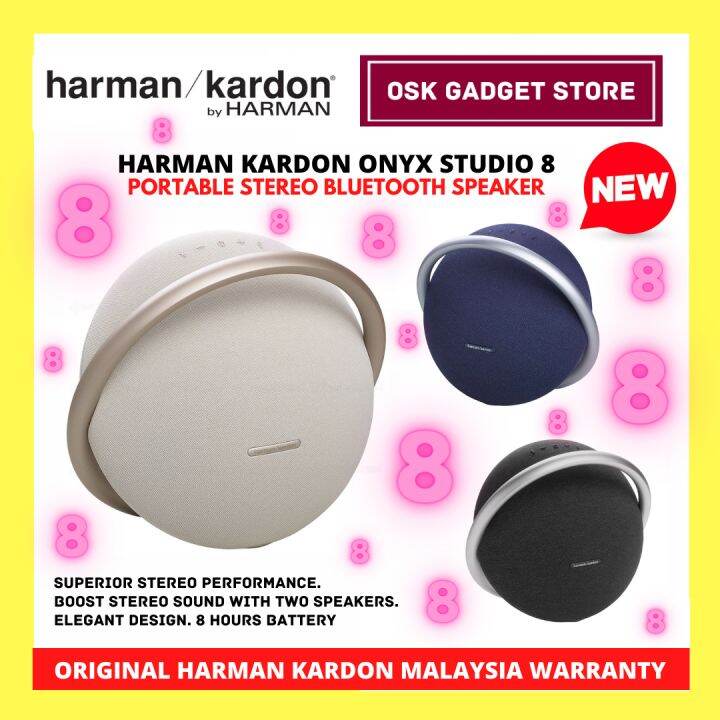 Harman Kardon Onyx Studio 8 Portable Stereo Bluetooth Speaker Premium