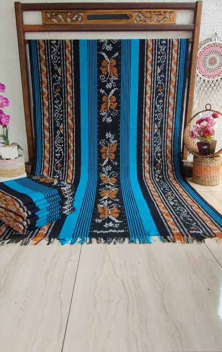 Kain Tenun Blanket Motif Bunga Dari Jepara Troso Lazada Indonesia